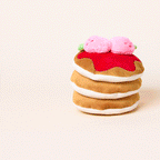 Strawberry Pancake Interactive Snuffle Dog Toy