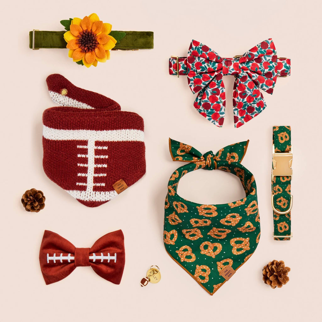 Football Knit Dog Bandana
