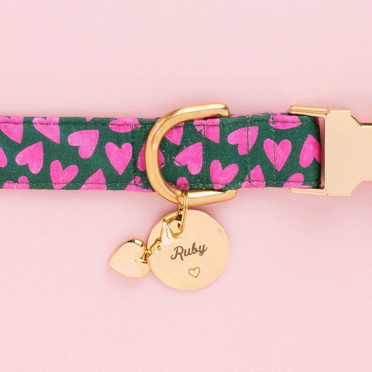 Heart of Gold Collar Charm