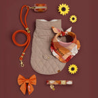 Pumpkin Spice Plaid Flannel Waste Bag Holder