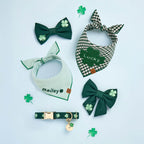Clover Embroidered Dog Collar