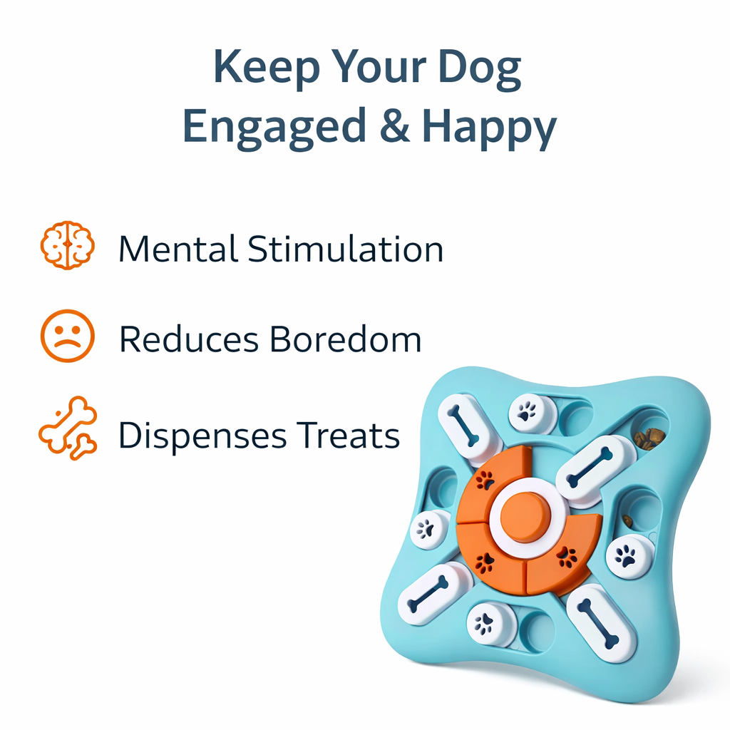Interactive Dog Puzzle Toy – Mental Stimulation & Slow Feeding Game