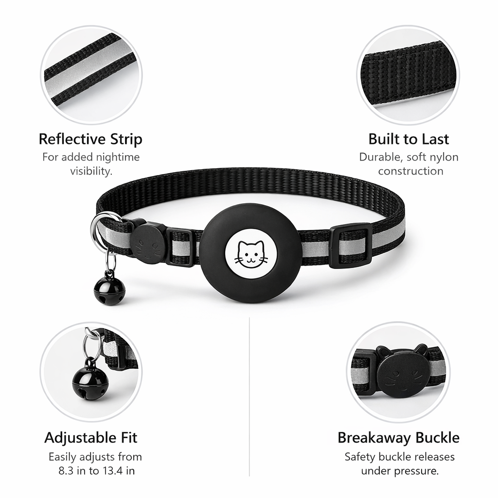 AirTag Pet Collar – Secure & Adjustable (2 Pack)