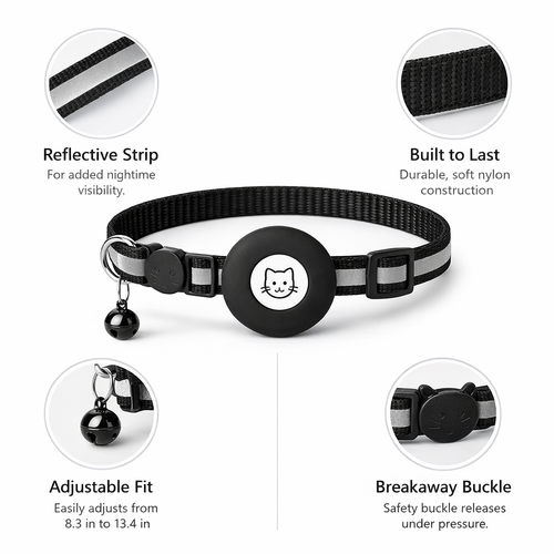 AirTag Pet Collar – Secure & Adjustable (2 Pack)