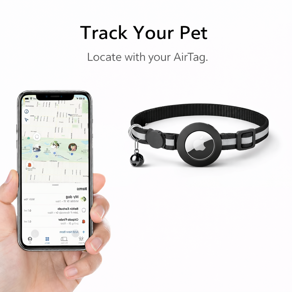 AirTag Pet Collar – Secure & Adjustable (2 Pack)