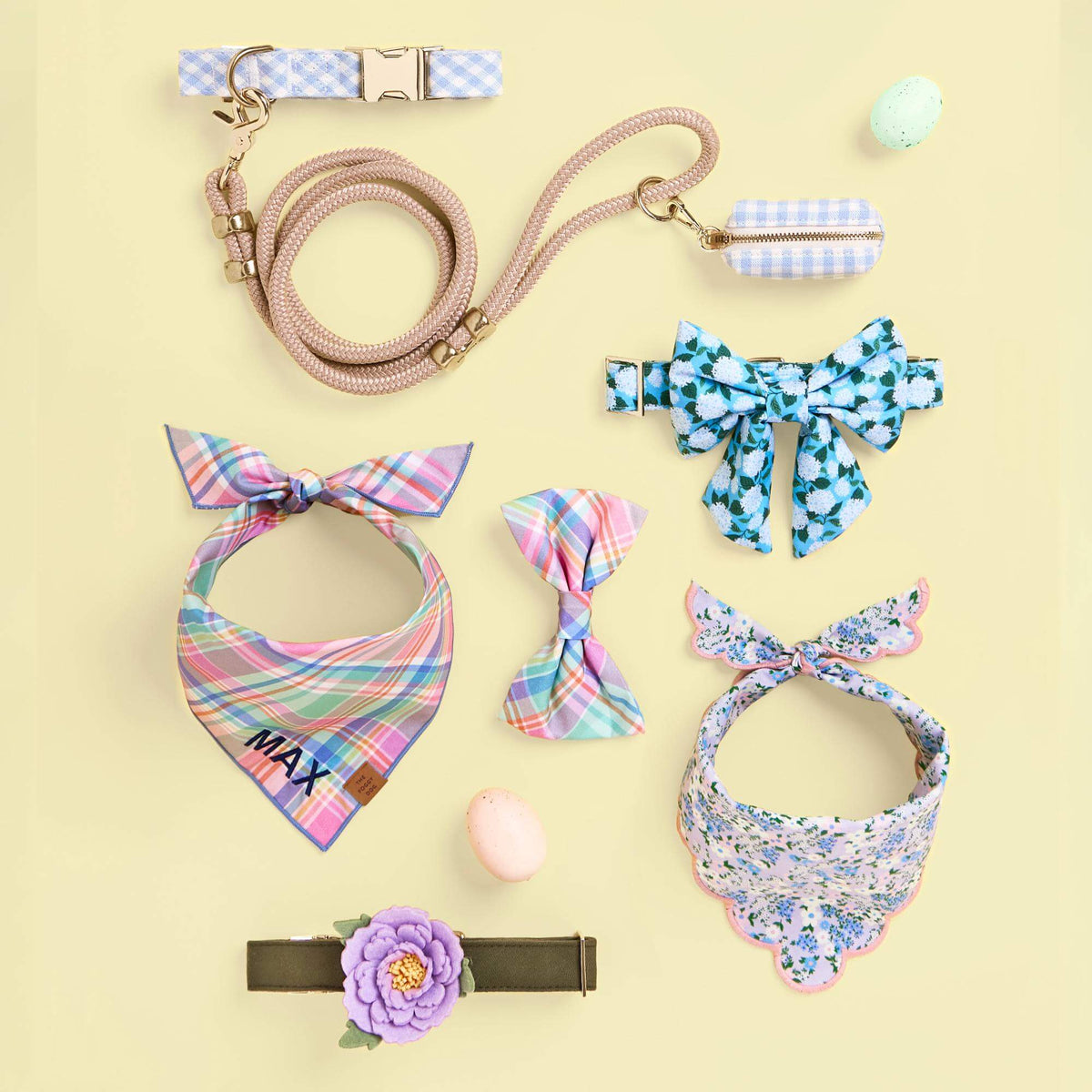 Lilac Peony Dog Collar Flower Set
