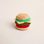 Cheeseburger Interactive Snuffle Dog Toy