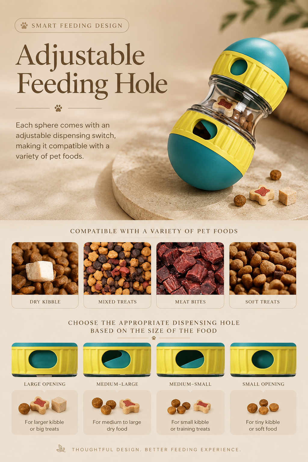 TreatFlow™ Smart Feeding Ball