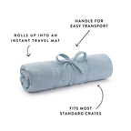 Chambray Blue Dog Travel Mat
