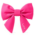 Hot Pink Lady Dog Bow