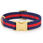 Mariner Striped Webbing Dog Collar