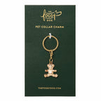 Gold Teddy Bear Collar Charm