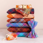Pumpkin Spice Plaid Flannel Dog Bandana