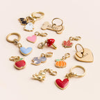 Blue Heart Collar Charm