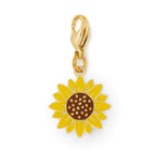 Sunflower Collar Charm