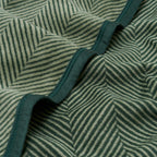 ChappyWrap Harborview Herringbone Forest Green Dog Blanket
