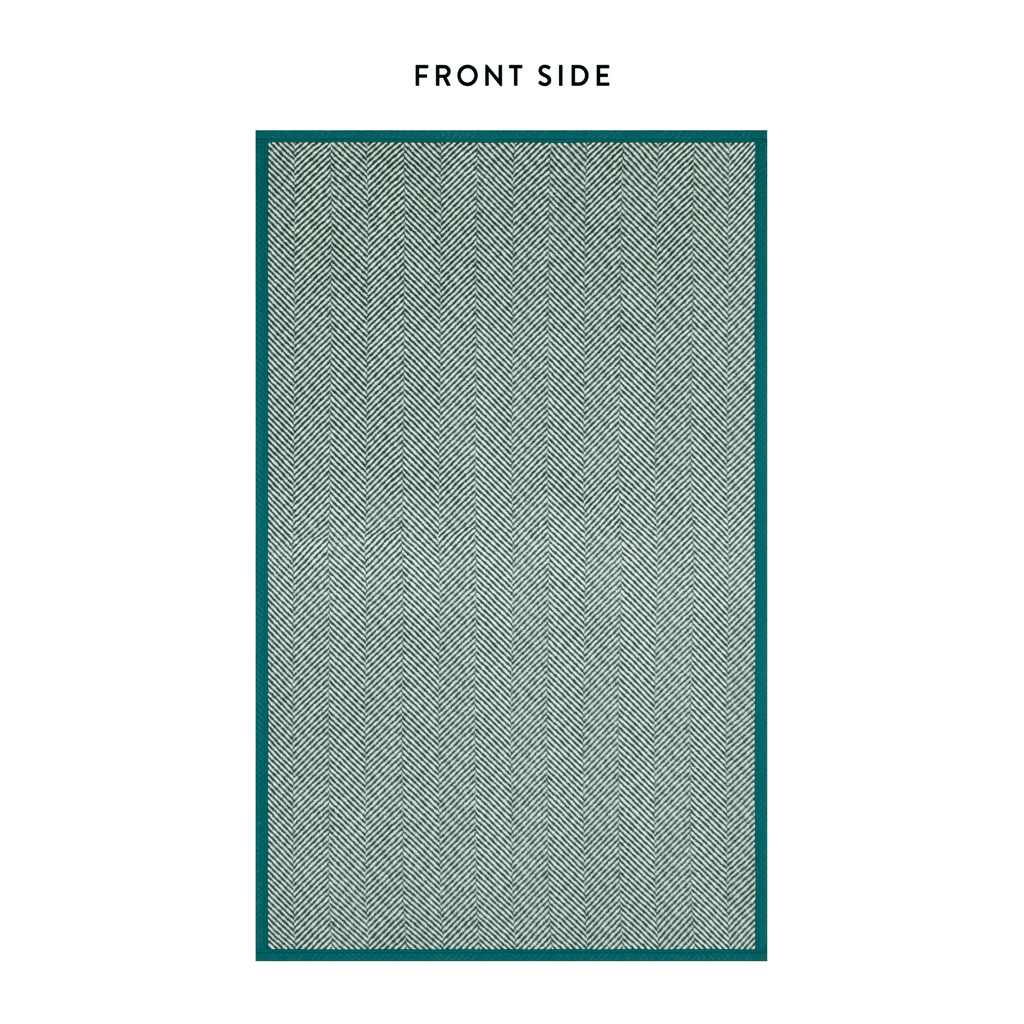 ChappyWrap Harborview Herringbone Evergreen Dog Blanket