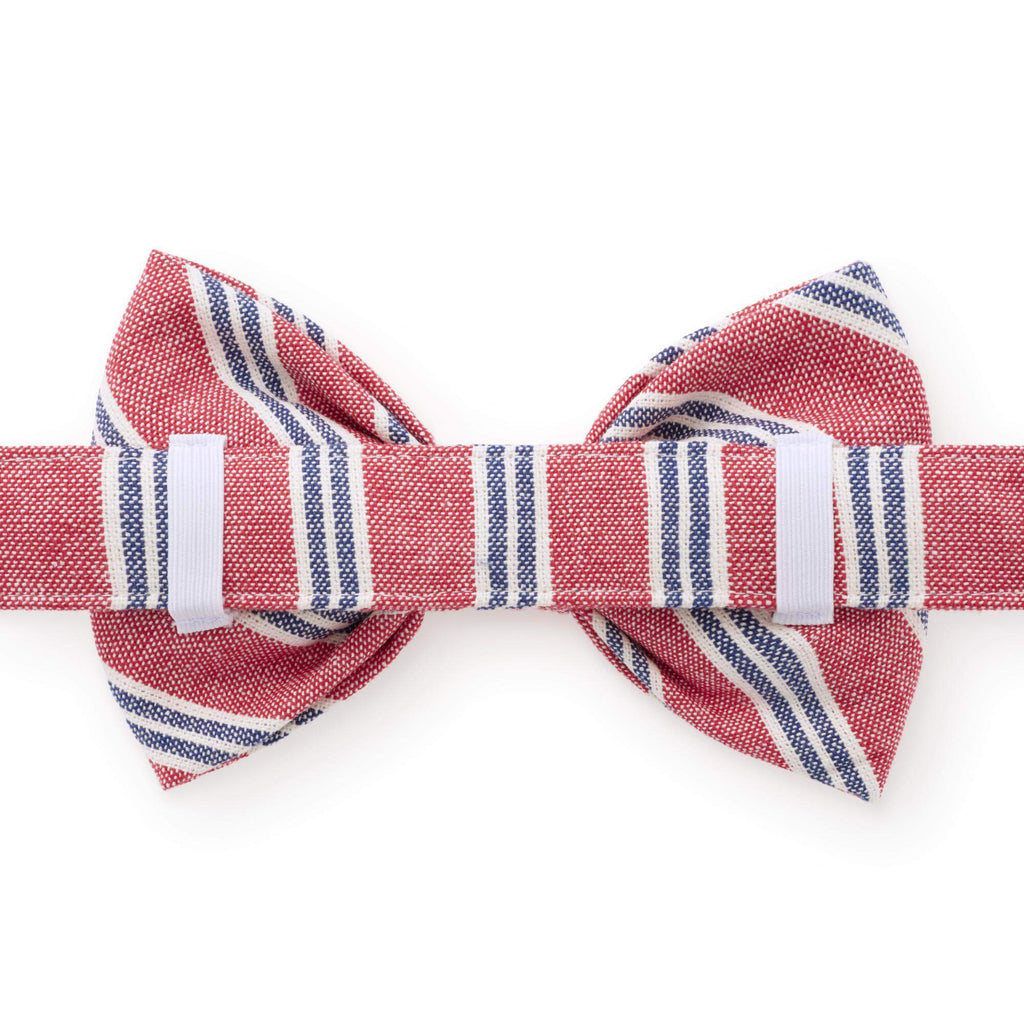 Nantucket Stripe Dog Bow Tie