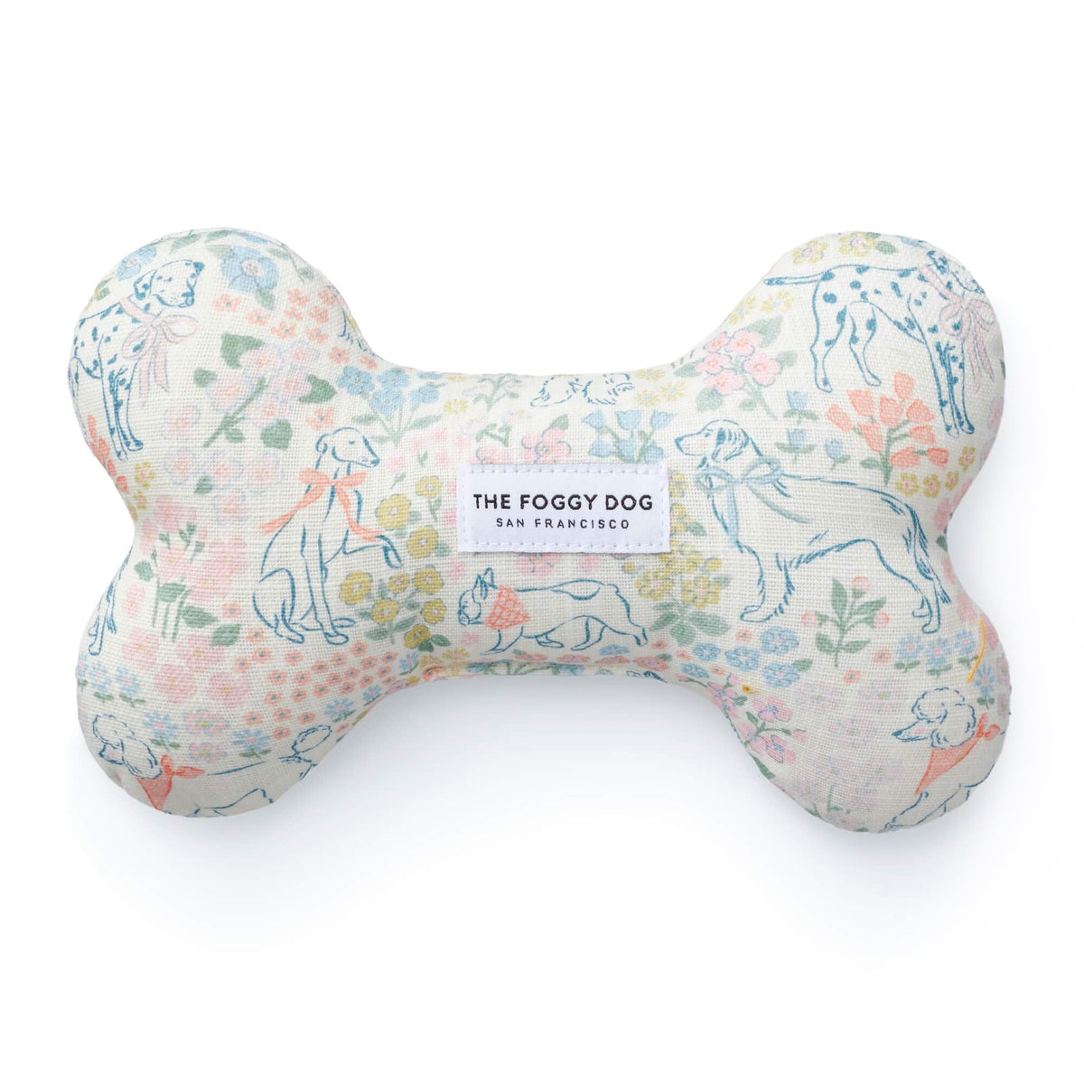 The Foggy Dog x Petite Keep Pretty as a Pup Dog Squeaky Toy