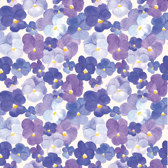 Pressed Pansies Lady Bow Collar