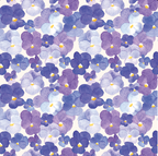 Pressed Pansies Dog Bandana