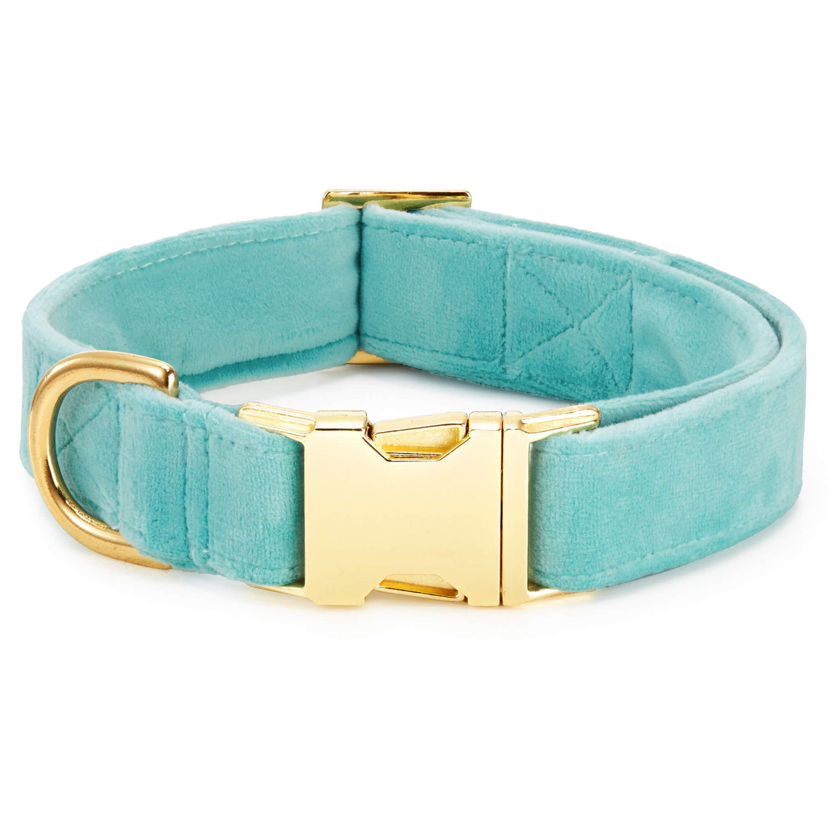 Robin’s Egg Velvet Dog Collar