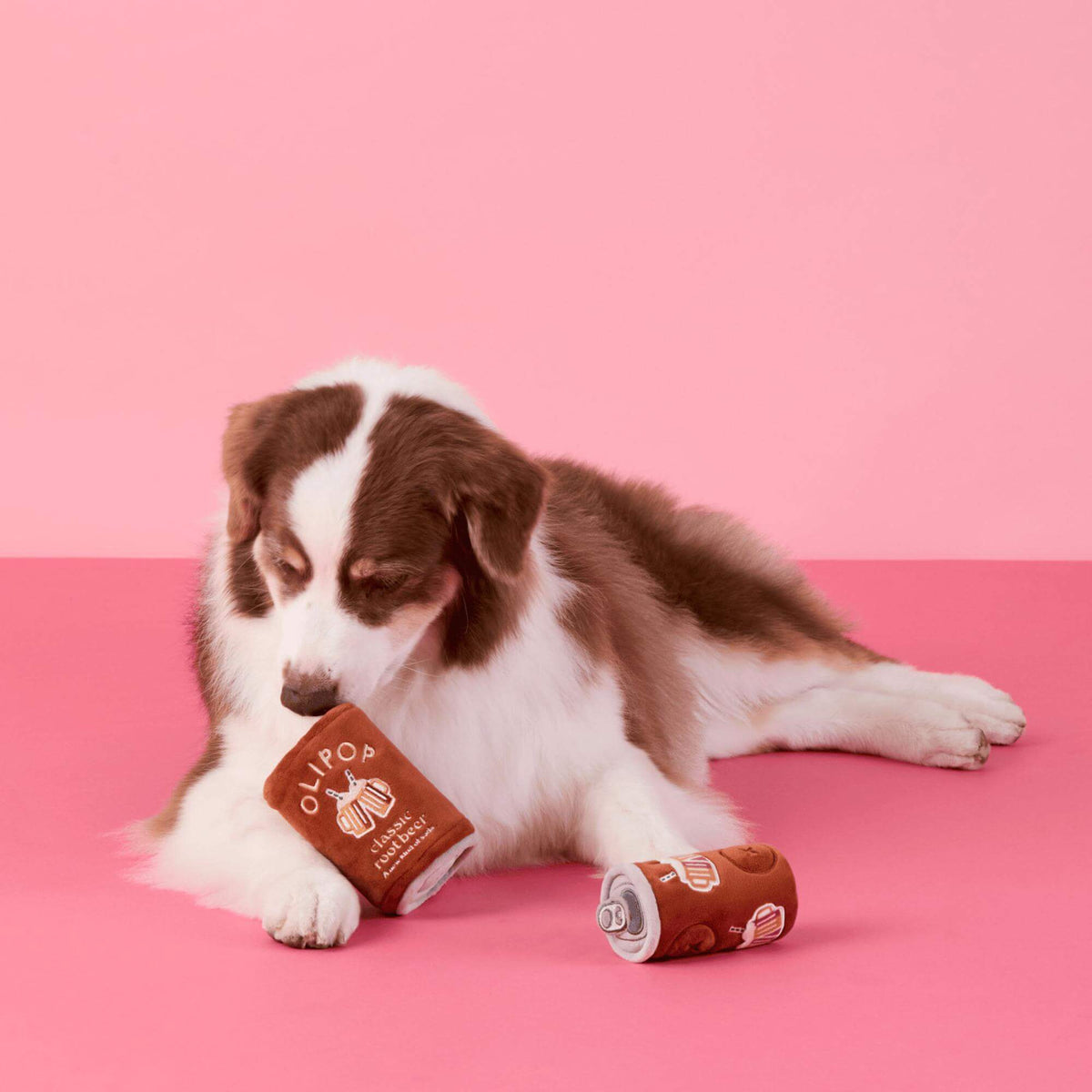 OLIPOP x TFD Classic Root Beer Interactive Snuffle Dog Toy