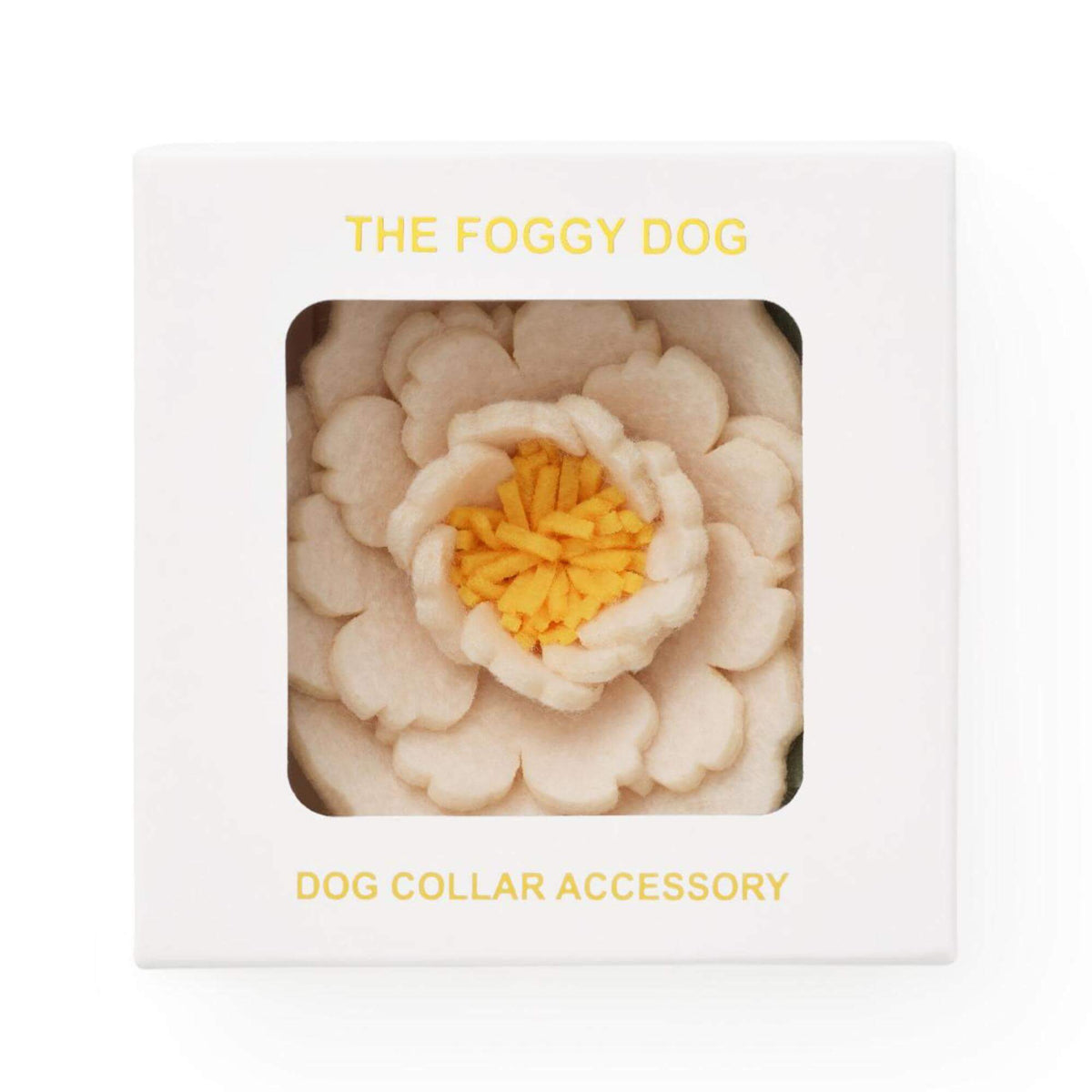 Ivory Peony Dog Collar Flower Set