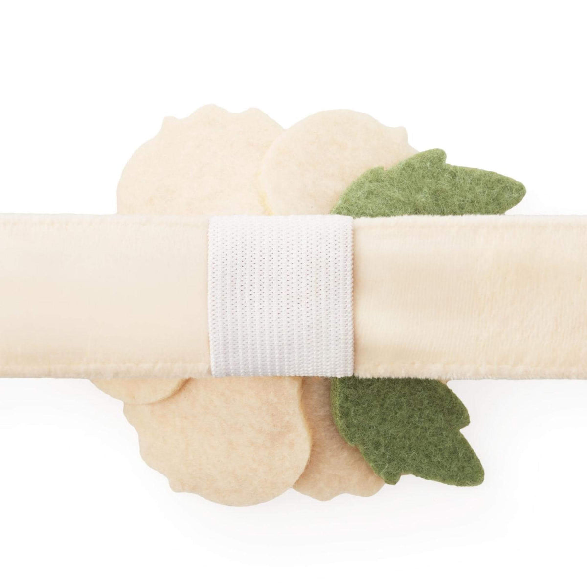 Ivory Peony Dog Collar Flower