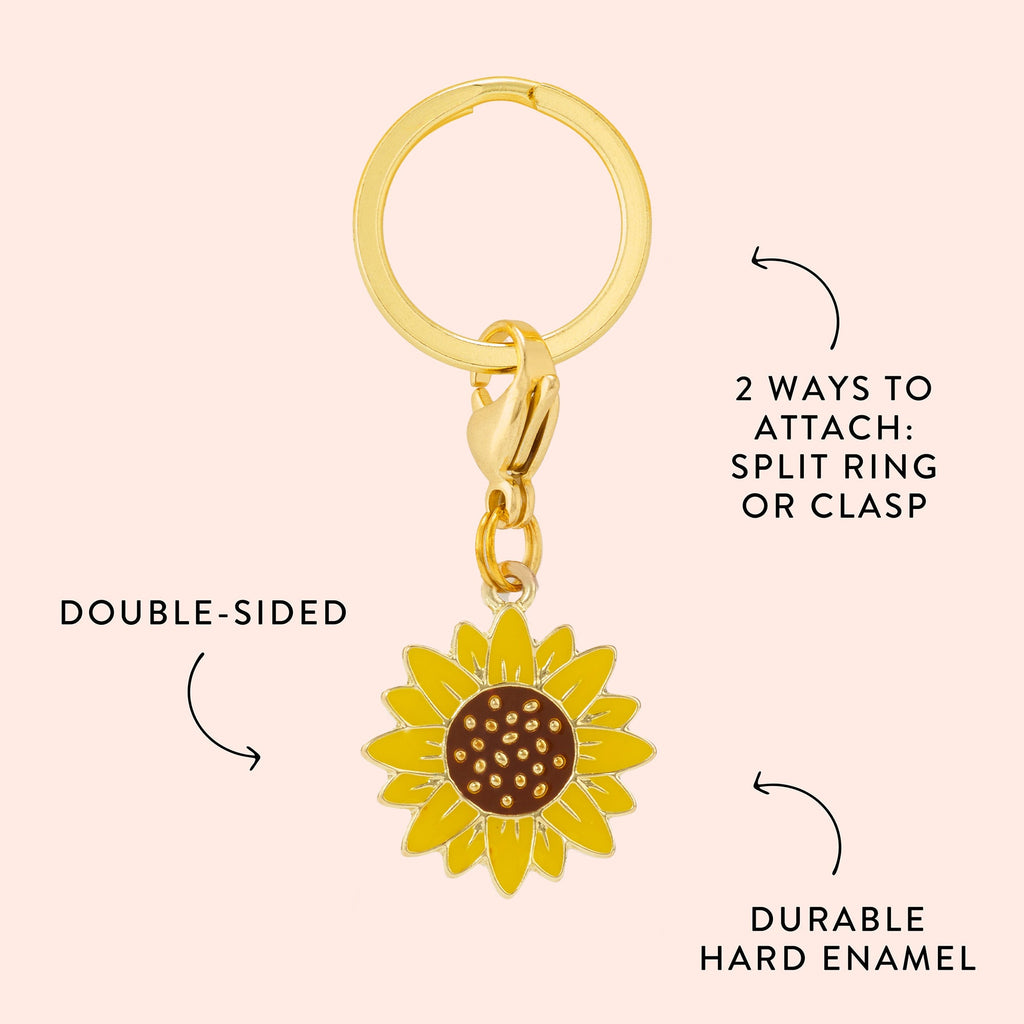 Sunflower Collar Charm