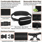 Hands-Free Dog Leash – Waist Running Belt