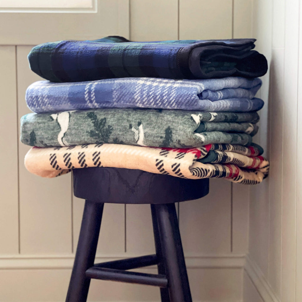 ChappyWrap Harborview Herringbone Evergreen Dog Blanket