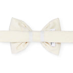 Ivory Velvet Bow Tie Collar