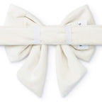 Ivory Velvet Lady Bow Collar