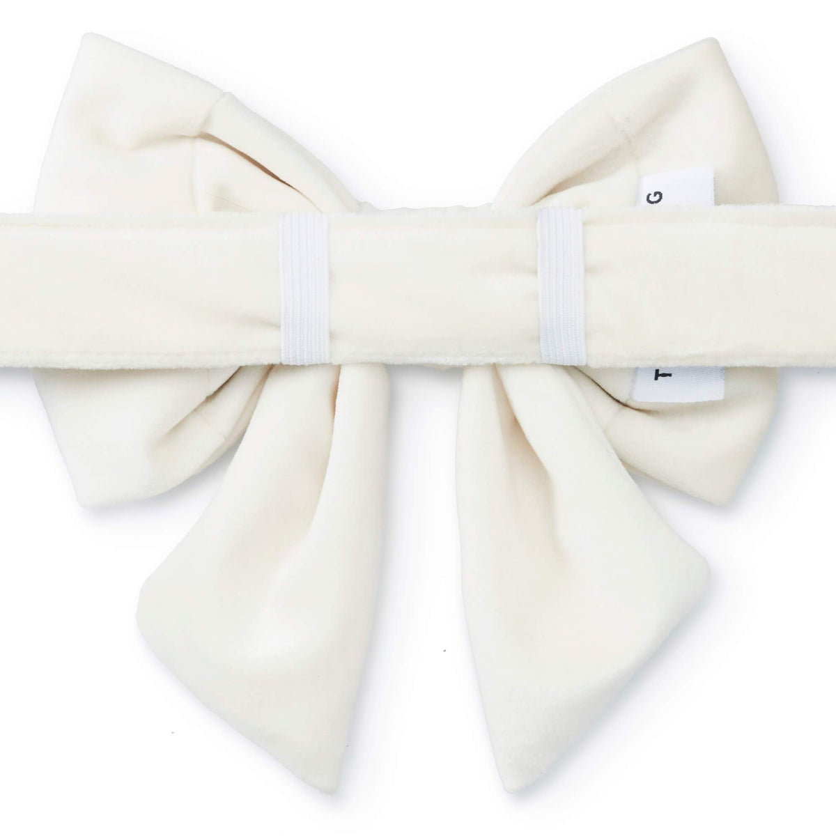 Ivory Velvet Lady Bow Collar
