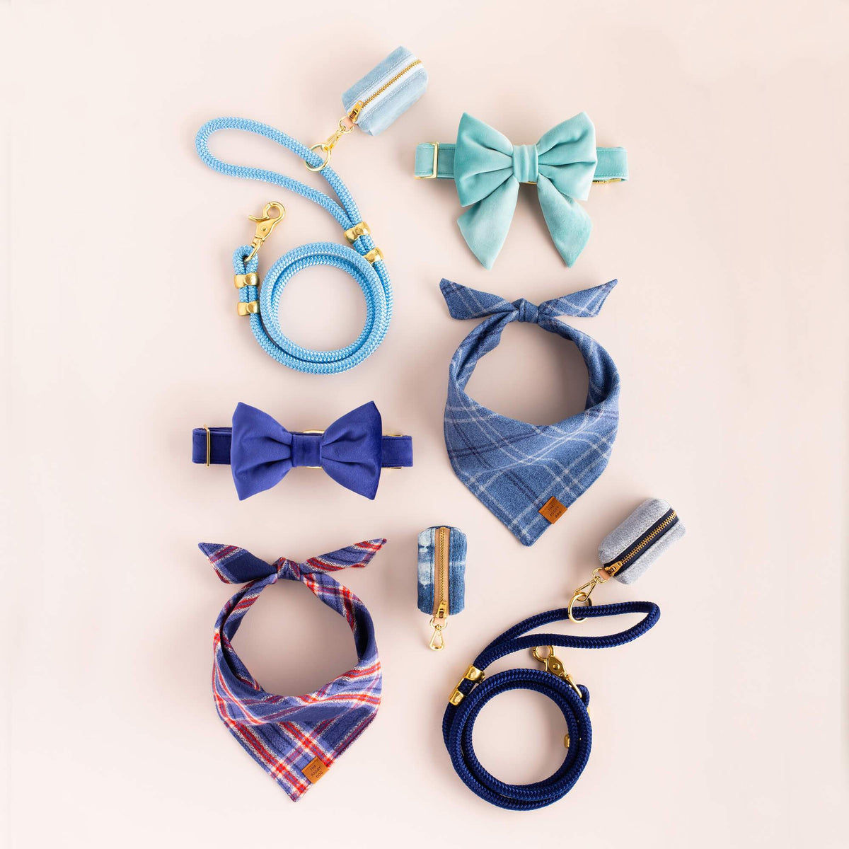 Robin’s Egg Velvet Dog Collar